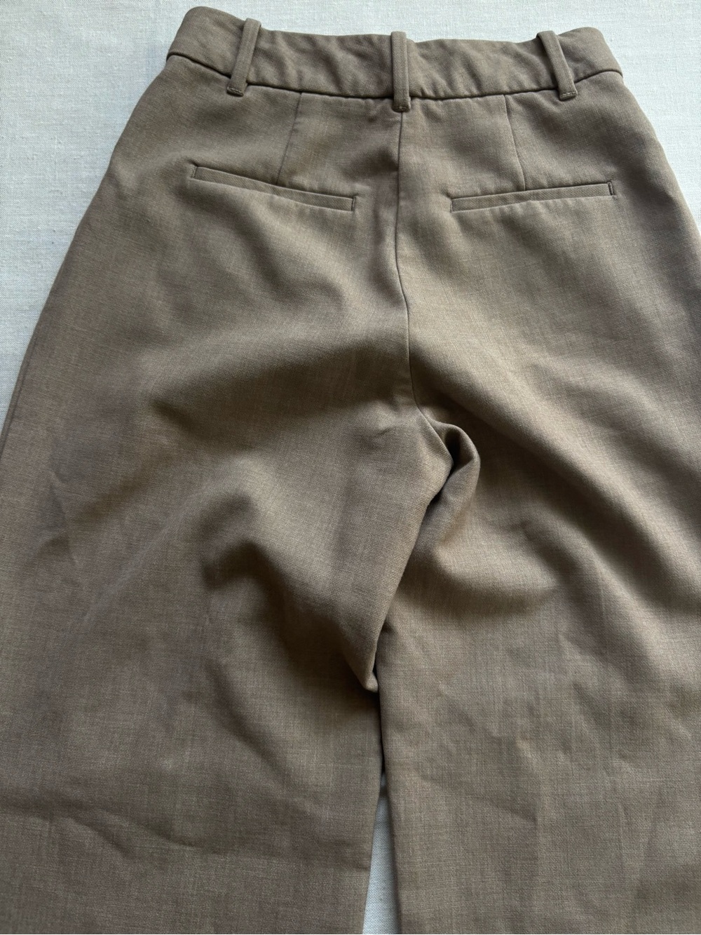 Aritzia The Effortless High Rise Straight Leg Tailored Pants Brown Size 00 - Picture 7 of 11